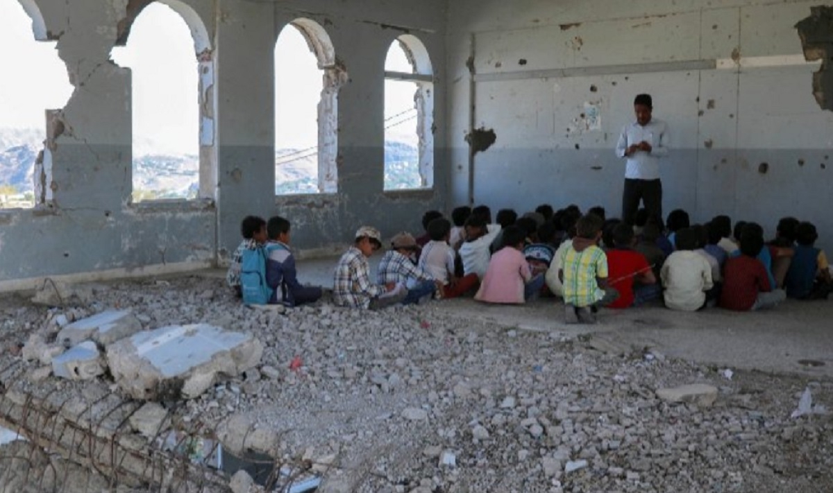 Une photo choc publie sur les rseaux sociaux montre un premier jour d'cole dans un pays en guerre